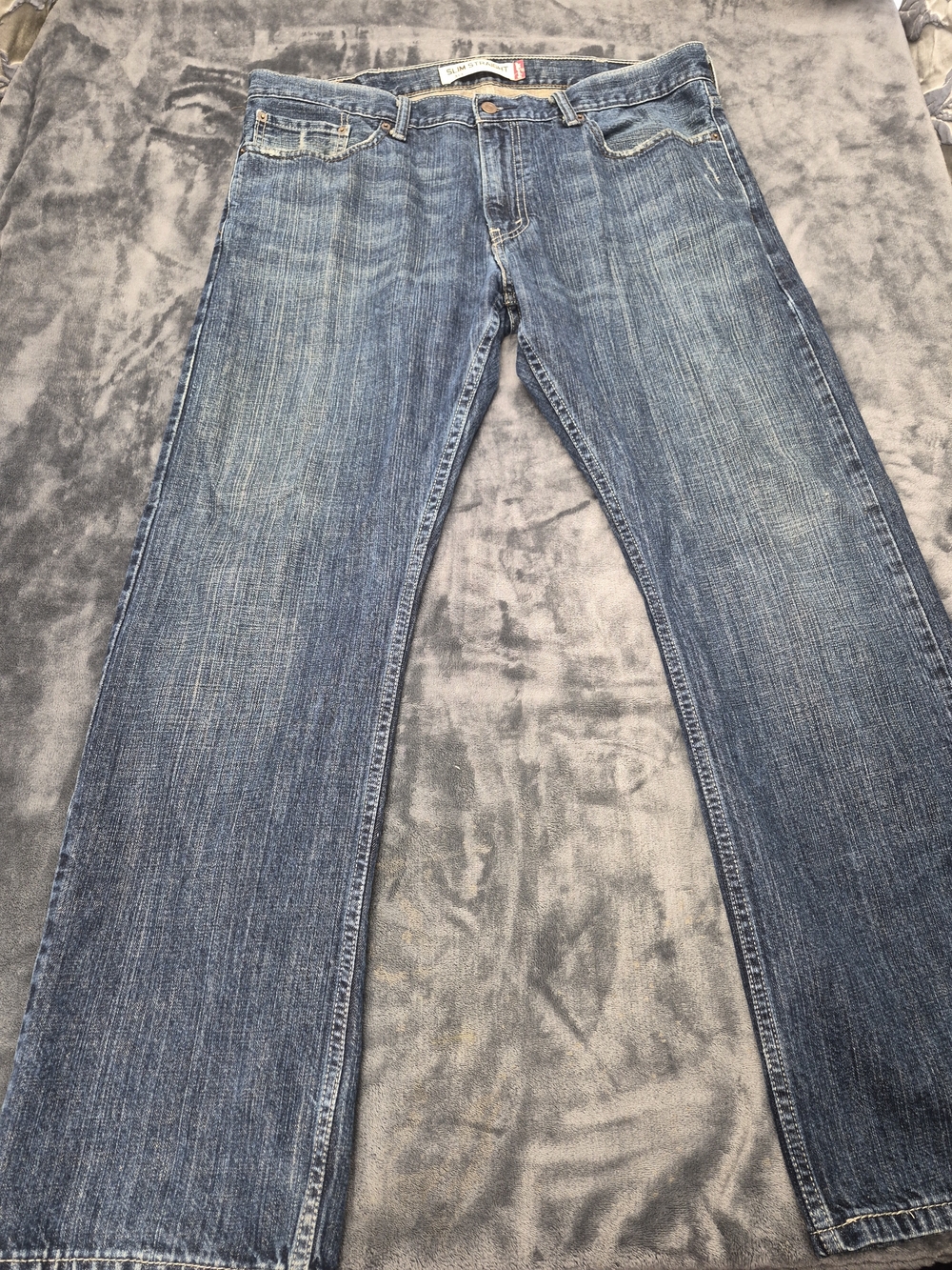 Levi's 514 Straight Fit Jeans Mens Tag Size W38in. x L30in. Blue  Denim